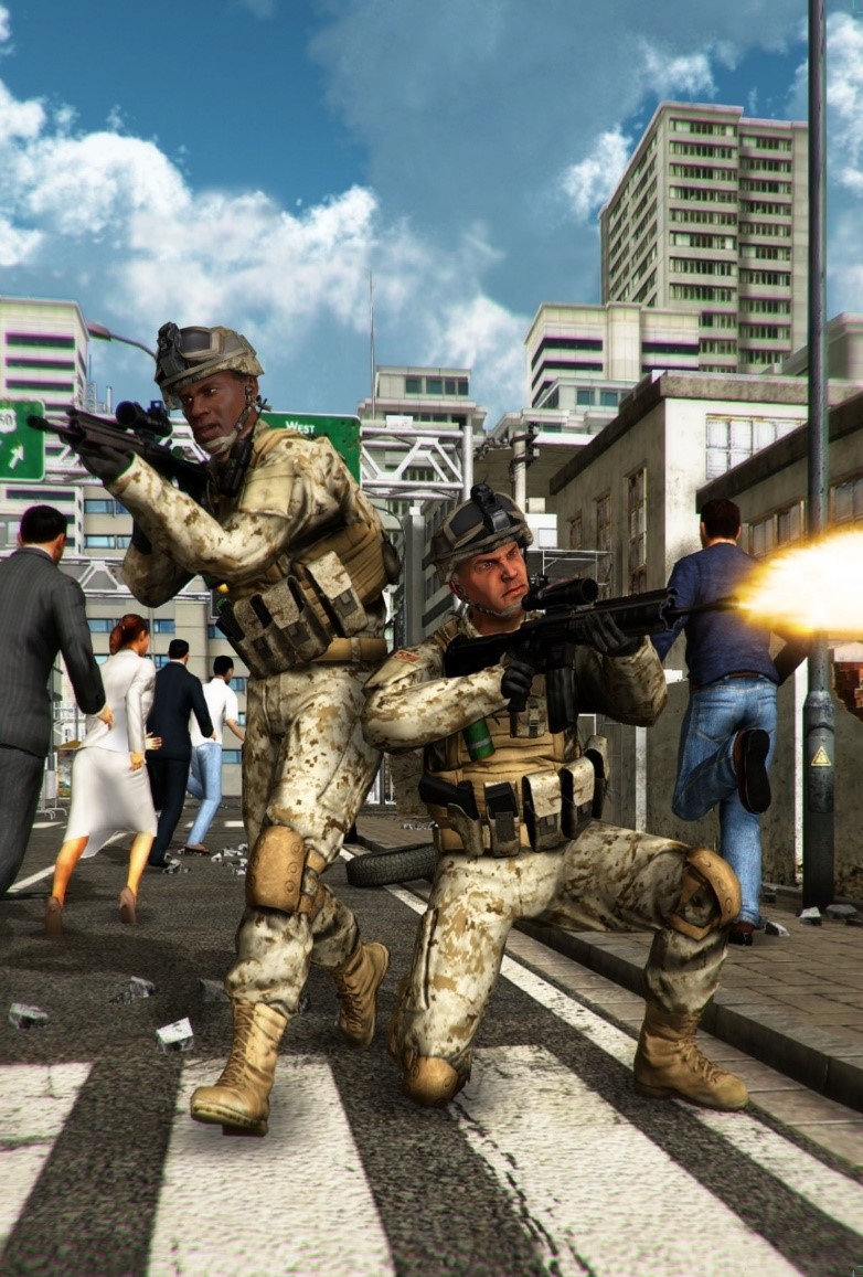 Scheme of individual soldier training simulation system