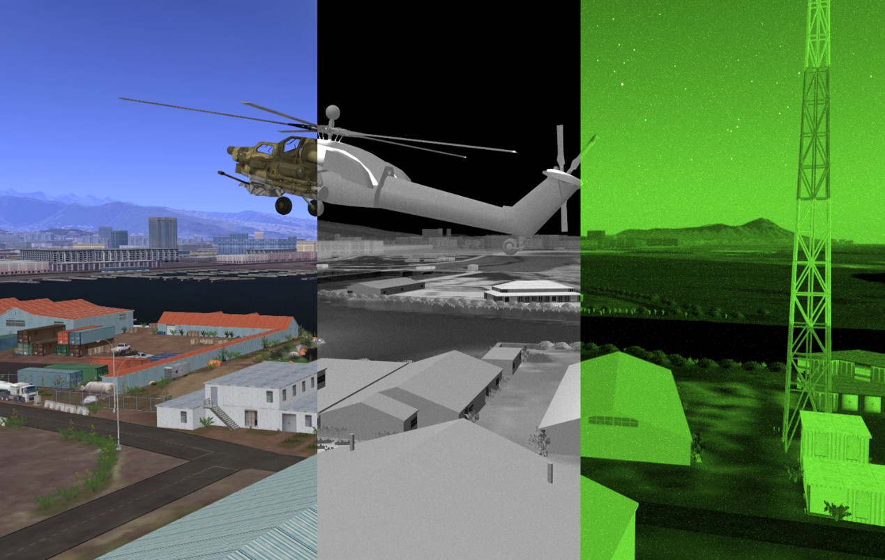 Simulation scheme of infrared photoelectric multispectral imaging