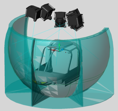 Visual System of Engineering Simulator in a research institute